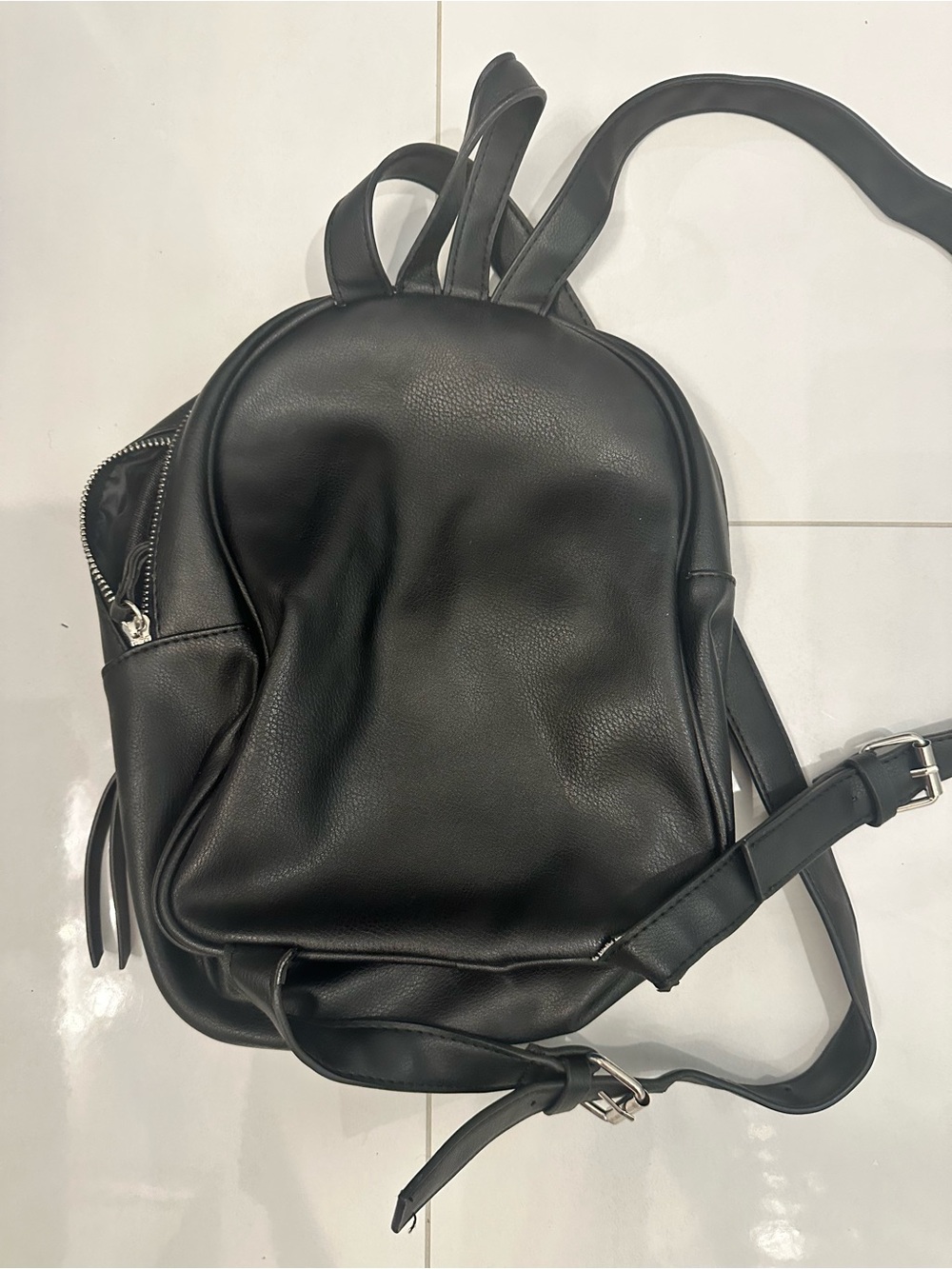 wild fable Black Mini Backpack with Zipper Pocket - Picture 2 of 4